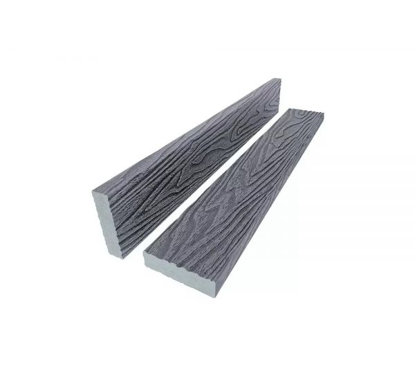 Брус лавочный 3D-тиснение 20х80 Серый от производителя  Deckart (Россия) по цене 655 р