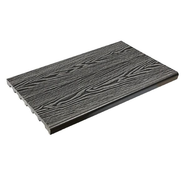Ступень полнотелая из ДПК Step 3D Графит от производителя  Deckart (Россия) по цене 2 700 р