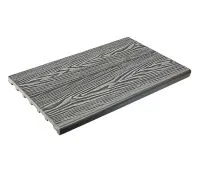 Ступень полнотелая из ДПК Step 3D Серый Ступень полнотелая из ДПК Step 3D Серый