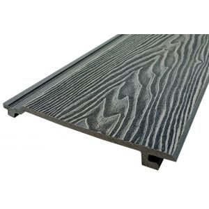 Сайдинг ДПК 3D тиснение 185x19 Серый от производителя по цене 430 р Сайдинг ДПК 3D тиснение 185x19 Серый от производителя по цене 430 р