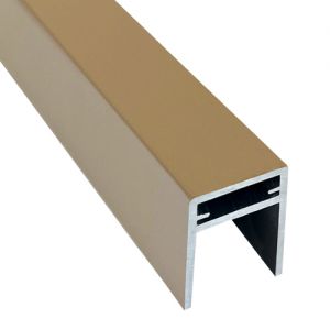 П-профиль алюминиевый 35x25 Дуб от производителя  EasyDecking по цене 750 р