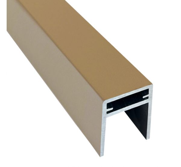П-профиль алюминиевый 35x25 Дуб от производителя  EasyDecking по цене 750 р