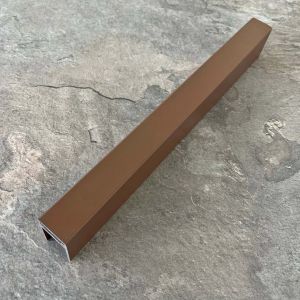 П-профиль алюминиевый 35x25 Коричневый от производителя  EasyDecking по цене 750 р