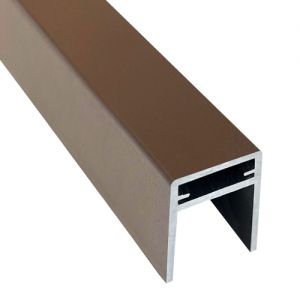 П-профиль алюминиевый 35x25 Венге от производителя  EasyDecking по цене 750 р