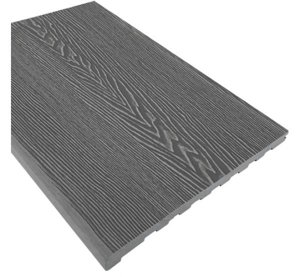 Ступень из ДПК Wood-Х 348х22 Серый 3D от производителя  EasyDecking по цене 2 810 р