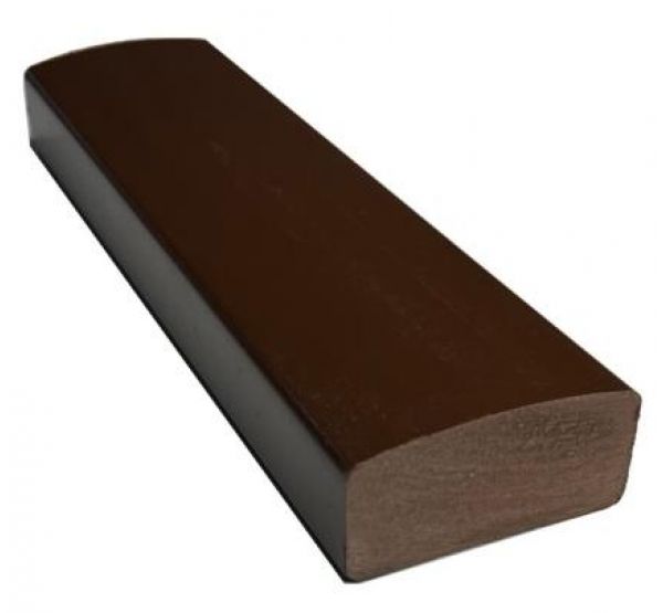 Лавочный брус Некст полнотелый глянцевый 70х35 Шоколад от производителя  Ecodecking по цене 580 р
