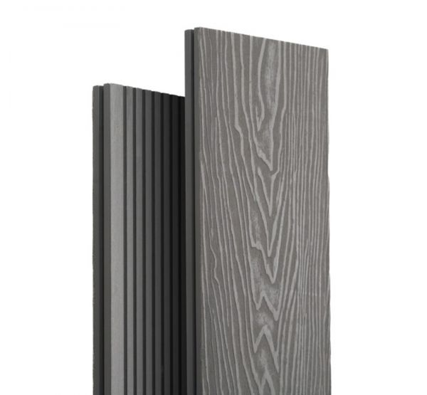 Террасная доска ДПК Топ полнотелая 3D Серый от производителя Ecodecking по цене 1 038 р Террасная доска ДПК Топ полнотелая 3D Серый от производителя Ecodecking по цене 1 038 р