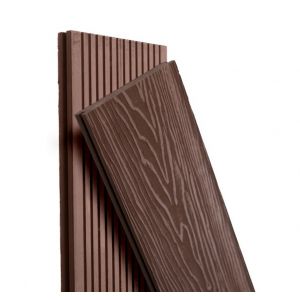 Террасная доска ДПК Топ полнотелая 3D Шоколад от производителя  Ecodecking по цене 1 038 р