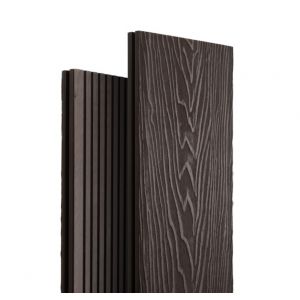 Террасная доска ДПК Топ полнотелая 3D Венге от производителя  Ecodecking по цене 1 038 р