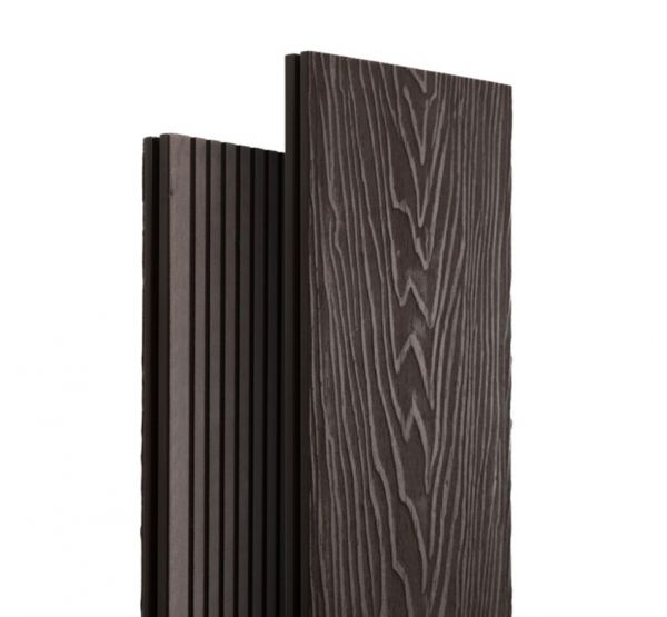 Террасная доска ДПК Топ полнотелая 3D Венге от производителя  Ecodecking по цене 1 038 р