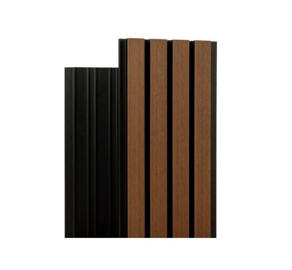 Фасадная реечная панель Скай коэкструзия Тик от производителя  Ecodecking по цене 960 р Фасадная реечная панель Скай коэкструзия Тик от производителя  Ecodecking по цене 960 р