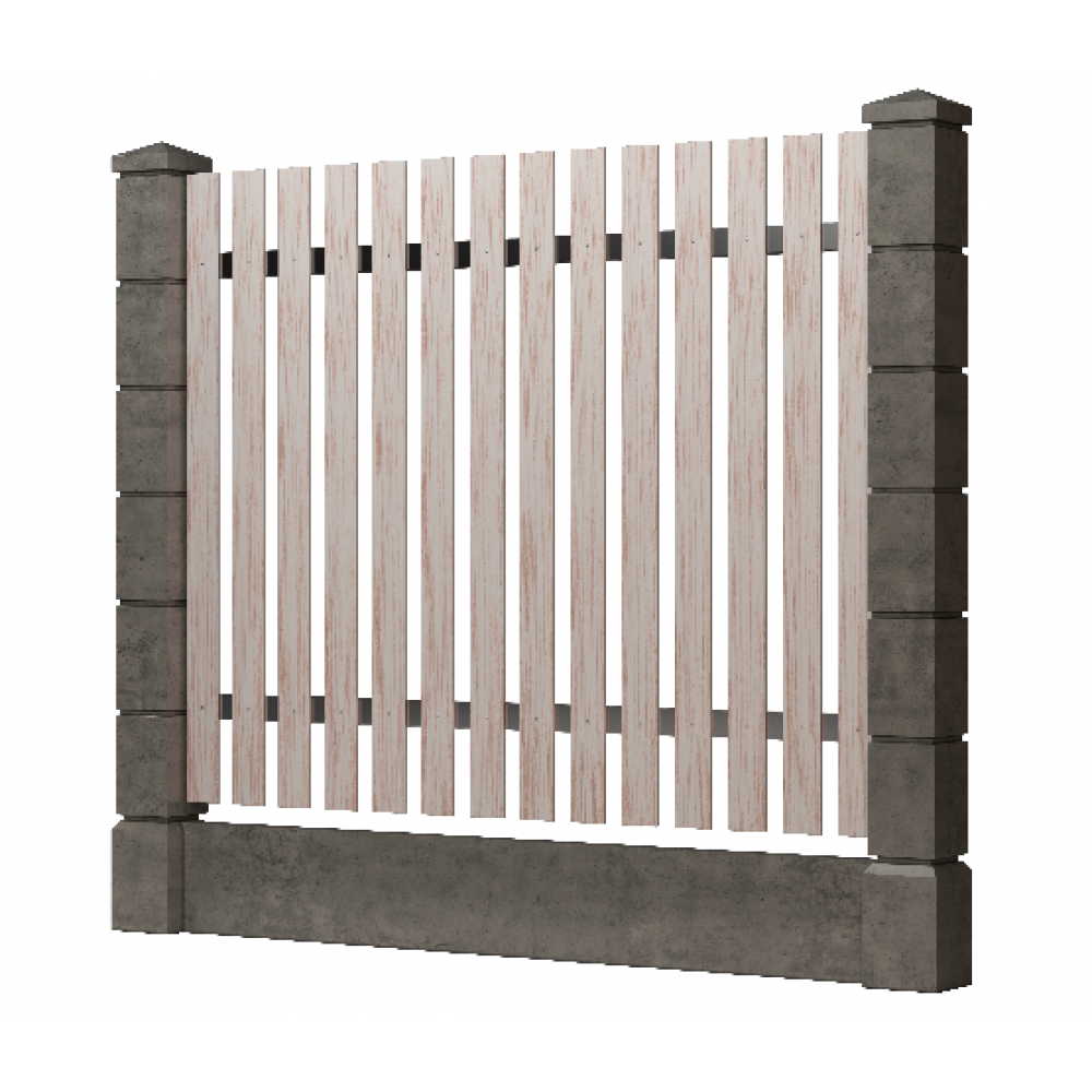 Доска заборная ДПК, шлифованная Выбеленный дуб - купить от ...