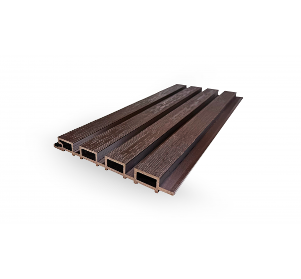 Фасадная реечная панель ДПК Holzhof Эко / Eco 219x24x3000 Венге от производителя  Holzhof по цене 575 р