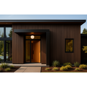 Фасадная реечная панель ДПК Holzhof Эко / Eco 219x24x3000 Венге от производителя  Holzhof по цене 575 р