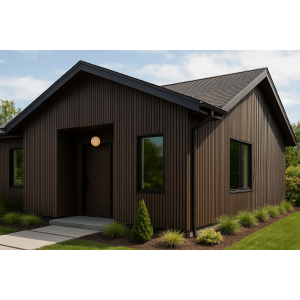 Фасадная реечная панель ДПК Holzhof Эко / Eco 219x24x3000 Венге от производителя  Holzhof по цене 575 р