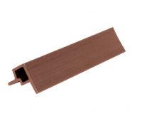 Угловой элемент для фасадной панели, co-extrusion Коричнево-красный (Под заказ)