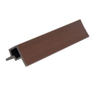 Угловой элемент для фасадной панели, co-extrusion Шоколадный (Под заказ)