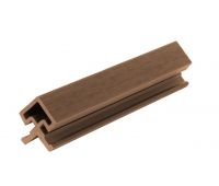 Угол внешний для фасадной панели, co-extrusion Коричнево-красный (Под заказ)