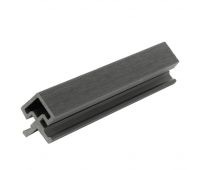 Угол внешний для фасадной панели, co-extrusion Тёмно-серый (Под заказ)