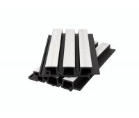 Фасадная панель ДПК брусковая, двухцветная 3D, co-extrusion Белая (под заказ) Фасадная панель ДПК брусковая, двухцветная 3D, co-extrusion Белая (под заказ)