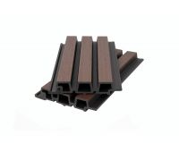 Фасадная панель ДПК брусковая, двухцветная 3D, co-extrusion Шоколадная (под заказ) Фасадная панель ДПК брусковая, двухцветная 3D, co-extrusion Шоколадная (под заказ)