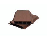 Фасадная панель ДПК сплошная, co-extrusion Коричнево-красная (под заказ) Фасадная панель ДПК сплошная, co-extrusion Коричнево-красная (под заказ)