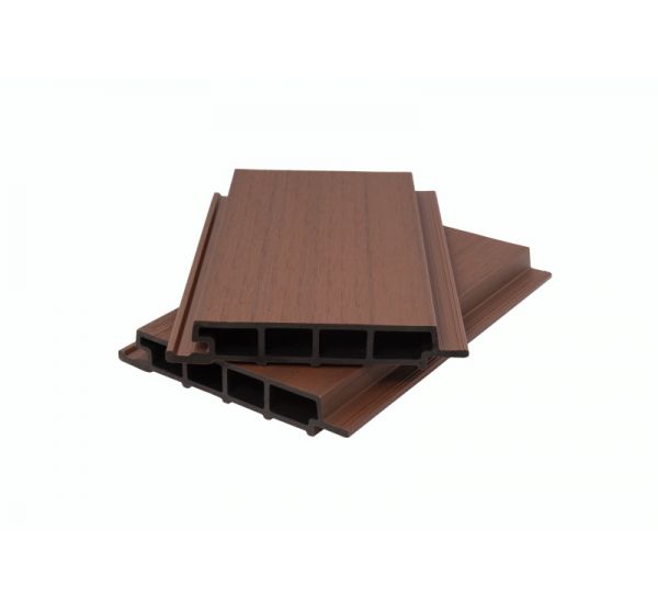Фасадная панель ДПК сплошная, co-extrusion Коричнево-красная (под заказ) от производителя  Polywood по цене 1 423 р