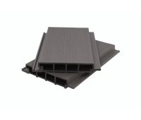 Фасадная панель ДПК сплошная, co-extrusion Тёмно-серая (под заказ)