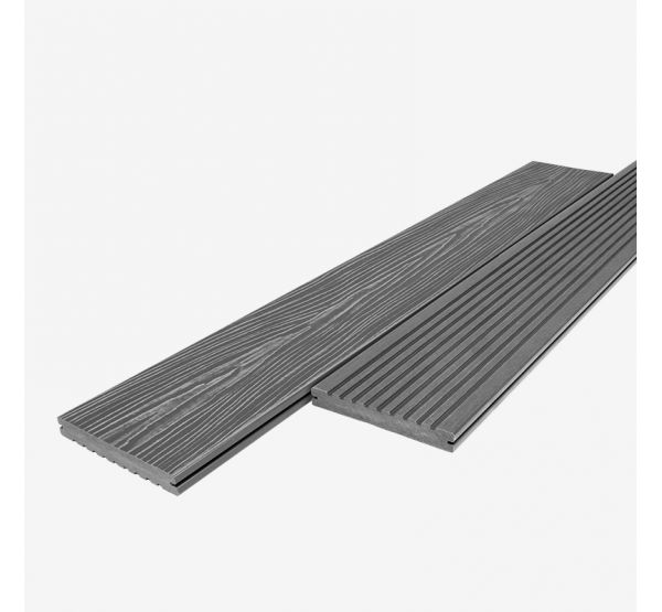 Террасная доска ДПК UnoDeck Solid Серый от производителя  RusDecking по цене 899 р Террасная доска ДПК UnoDeck Solid Серый от производителя  RusDecking по цене 899 р