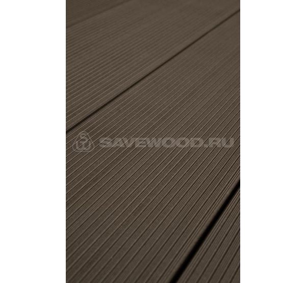 Террасная доска SW Salix Темно-коричневый от производителя  Savewood по цене 462 р