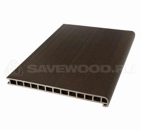 Профиль ДПК для ступеней и лестниц SW Radix Темно-коричневый от производителя  Savewood по цене 2 420 р