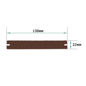 Террасная доска Смарт полнотелая с пазом Черное Дерево от производителя  Terrapol по цене 833 р