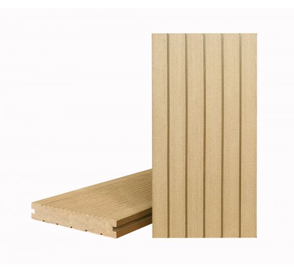 Террасная доска КЛАССИК полнотелая с пазом Дуб Севилья от производителя  Terrapol по цене 1 390 р