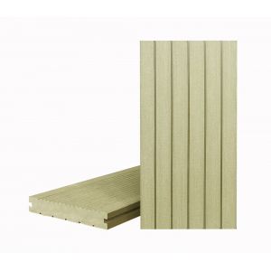 Террасная доска КЛАССИК полнотелая с пазом Фисташка (Под заказ) от производителя  Terrapol по цене 1 264 р