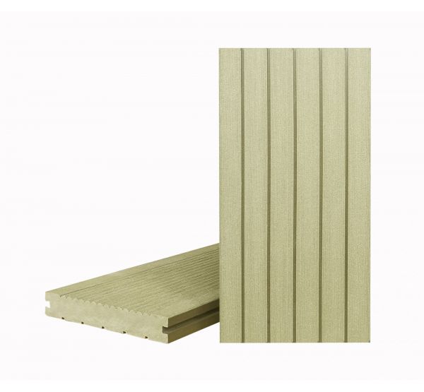 Террасная доска КЛАССИК полнотелая с пазом Фисташка (Под заказ) от производителя  Terrapol по цене 1 264 р