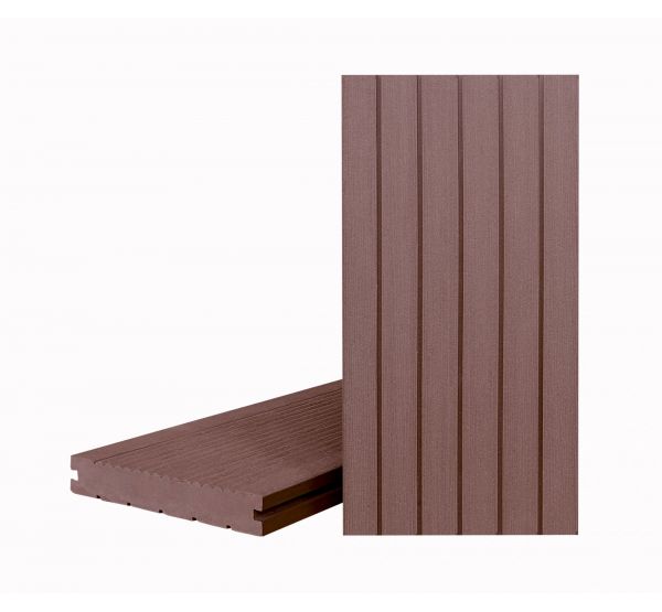 Террасная доска КЛАССИК полнотелая с пазом Орех Милано от производителя  Terrapol по цене 1 264 р