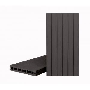 Террасная доска КЛАССИК пустотелая с пазом Черное дерево Кантри (Под заказ) от производителя  Terrapol по цене 834 р