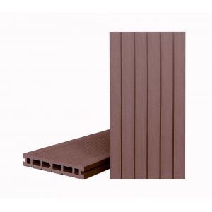 Террасная доска КЛАССИК пустотелая с пазом Орех Милано Кантри (Под заказ) от производителя  Terrapol по цене 834 р