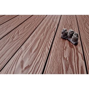 Террасная доска Смарт 3D Полнотелая без паза Орех Милано от производителя  Terrapol по цене 1 149 р