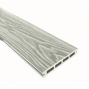 Террасная доска Смарт 3D Пустотелая с пазом Дуб беленый от производителя Terrapol по цене 740 р Террасная доска Смарт 3D Пустотелая с пазом Дуб беленый от производителя Terrapol по цене 740 р