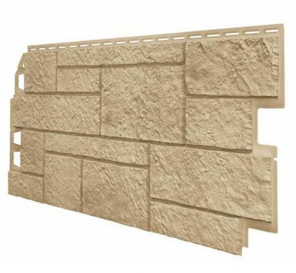 Фасадные панели (Цокольный Сайдинг) VOX Vilo SANDSTONE Песочный от производителя  Vox по цене 570 р