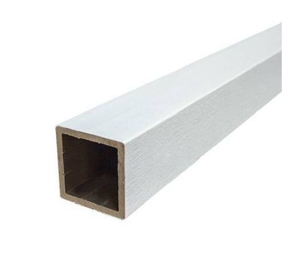 Столб опорный 100х100х3000 Extrusion Белый от производителя  Woodvex по цене 1 547 р