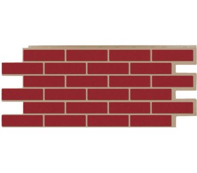 Фасадные панели (цокольный сайдинг) коллекция кирпич Модерн - Красный от производителя  Т-сайдинг по цене 534 р