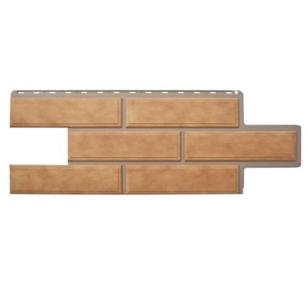 Фасадные панели (цокольный сайдинг) Венецианский камень Бежевый от производителя  Альта-профиль по цене 485 р