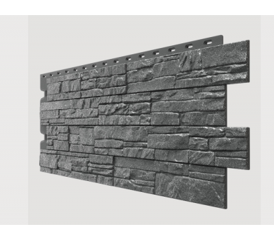 Фасадные панели (цокольный сайдинг) , Stein (песчаник), Антрацит от производителя  Docke по цене 625.00 р