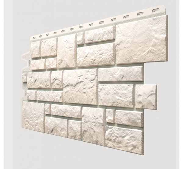 Фасадные панели (цокольный сайдинг) , Burg (камень), Weibburg Белый от производителя  Docke по цене 577 р