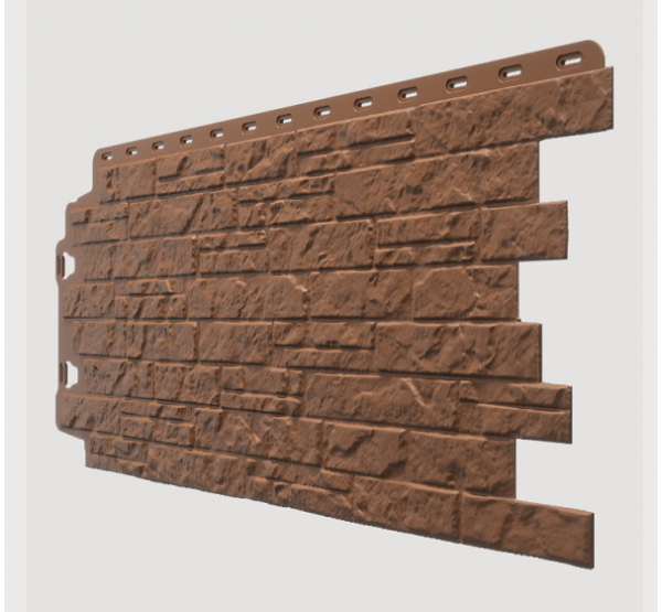 Фасадные панели (цокольный сайдинг) , Edel (каменная кладка), Родонит от производителя  Docke по цене 434 р