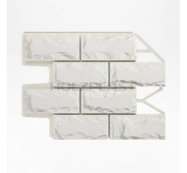 Фасадные панели (цокольный сайдинг) Weiss / Белый от производителя  Holzplast по цене 0 р