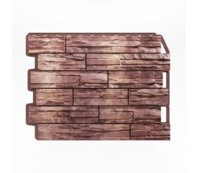Фасадные панели (цокольный сайдинг) Скол коричневый от производителя Holzplast по цене 425.00 р