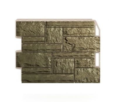 Фасадные панели (цокольный сайдинг) Бут Olivegreen / Оливковый от производителя  Holzplast по цене 0 р